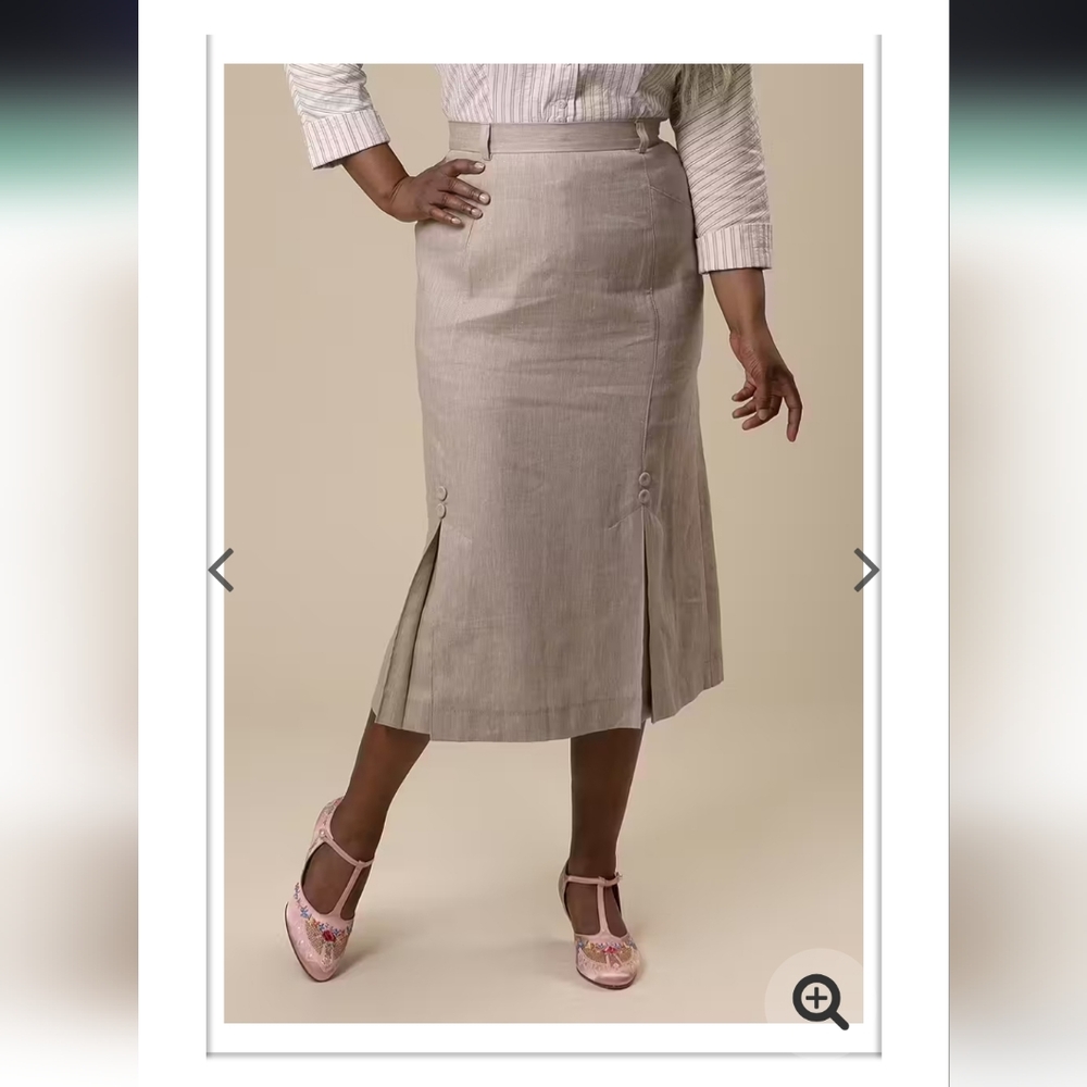 Flirty 30s Skirt Sand Size 36